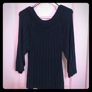 Ann Taylor Factory wide-ribbed sweater